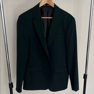 Zara Men's Dark Green Suit Jacket